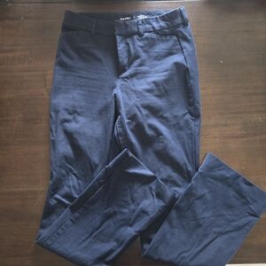 Women's (6) Old Navy Hi-rise Pixie Flare Navy Dress Pants